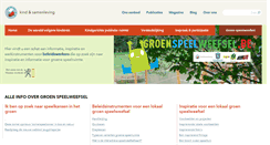 Desktop Screenshot of groenspeelweefsel.be